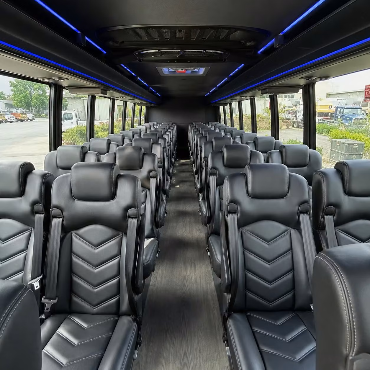 28 passenger minibus interior