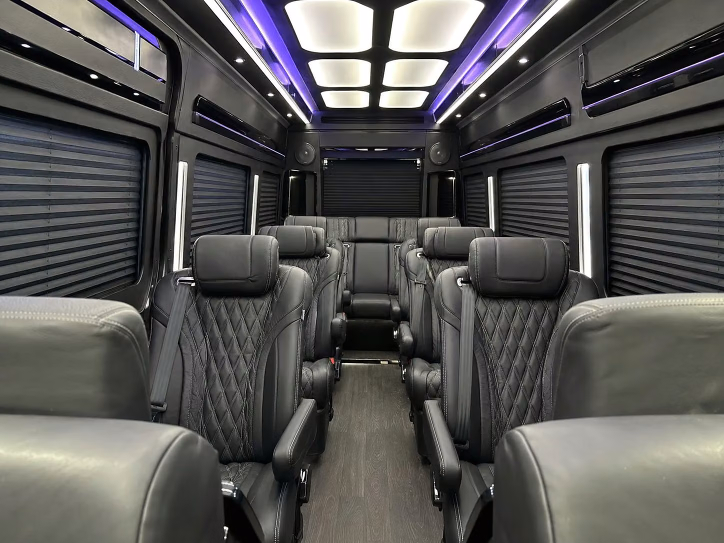 sprinter van with driver inside
